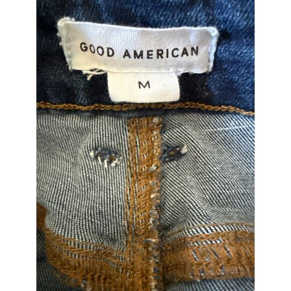 Good American Power Stretch Pull On Flare Denim Jeans Women’s Size M Indigo491 - Picture 9 of 10